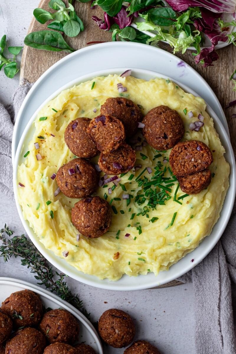 kuličky z červené čočky