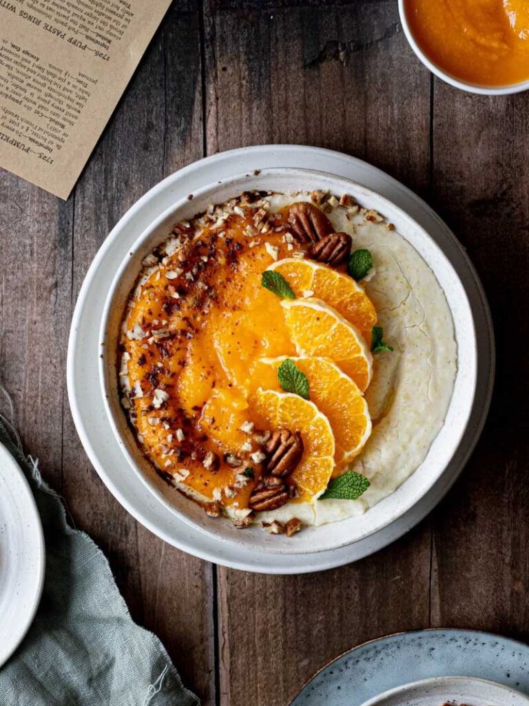 Jáhlová kaše s pomeranči