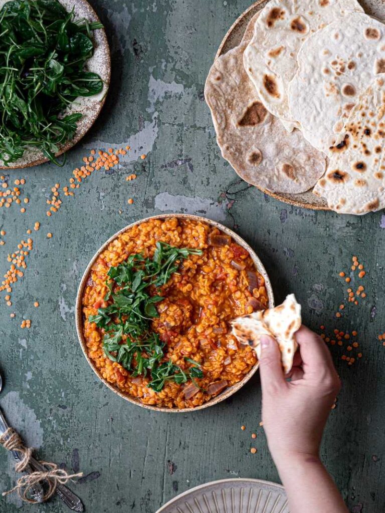 směs z červené čočky