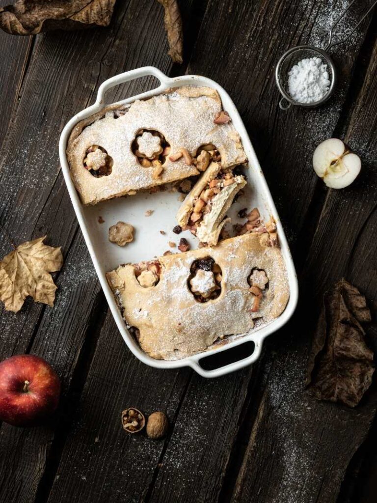 jablečný štrůdl na plech