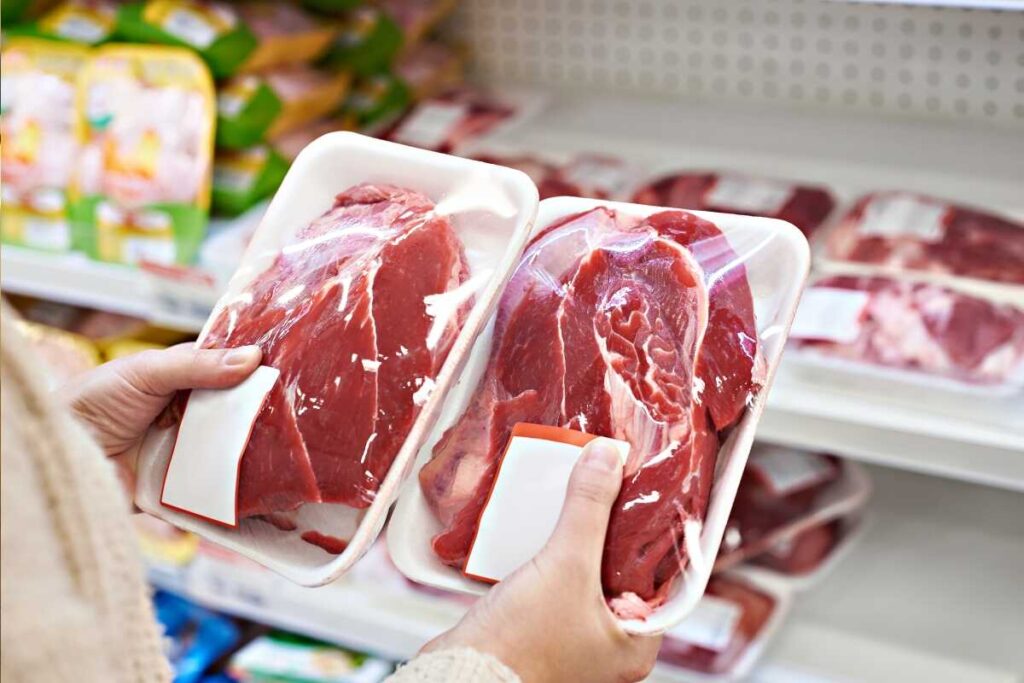 balené maso ze supermarketu